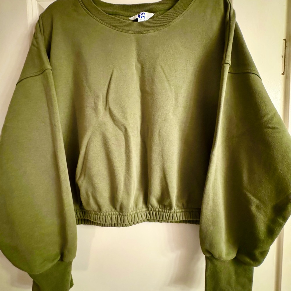 JoyLab Olive Green Pajama Top